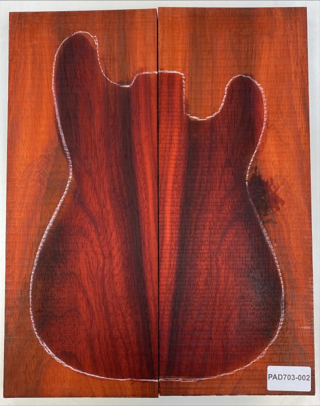 Top Padouk, westafrikanisch, 2-tlg., 24mm Einzelstück #002